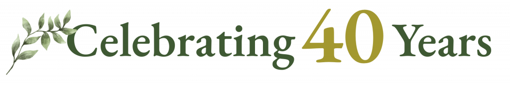 Rutgers Nursery 40th Anniversary Banner